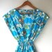 vintage romper / blue hawaiian / sm med