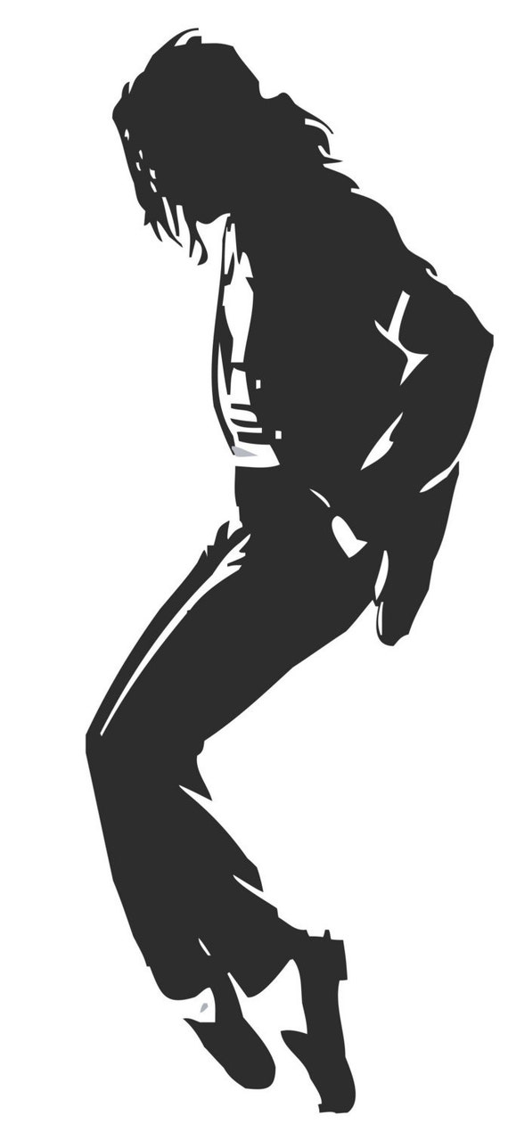 Michael Jackson Moonwalk Vinyl Decal Sticker