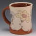 Mug with Blue Pink and Yellow Flowers