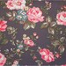2309 - Cath Kidston Winter Meadow (Dark Brown) Cotton Canvas Fabric - 59 Inch (Width) x 1/2 Yard (Length)