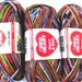 Superwash wool sock yarn, fingering yarn, self striping yarn, Garden, Heart and Sole