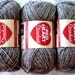 Superwash wool yarn, sock weight yarn, Brown with metallic wrap, superfine weight, Red Heart Stardust yarn