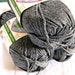 Eco Ways yarn, Plarn, storm grey, made from recycled plastics, worsted weight