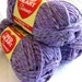 Red Heart Shimmer yarn, light PURPLE HAZE, worsted weight, metallic sparkle wrap thread
