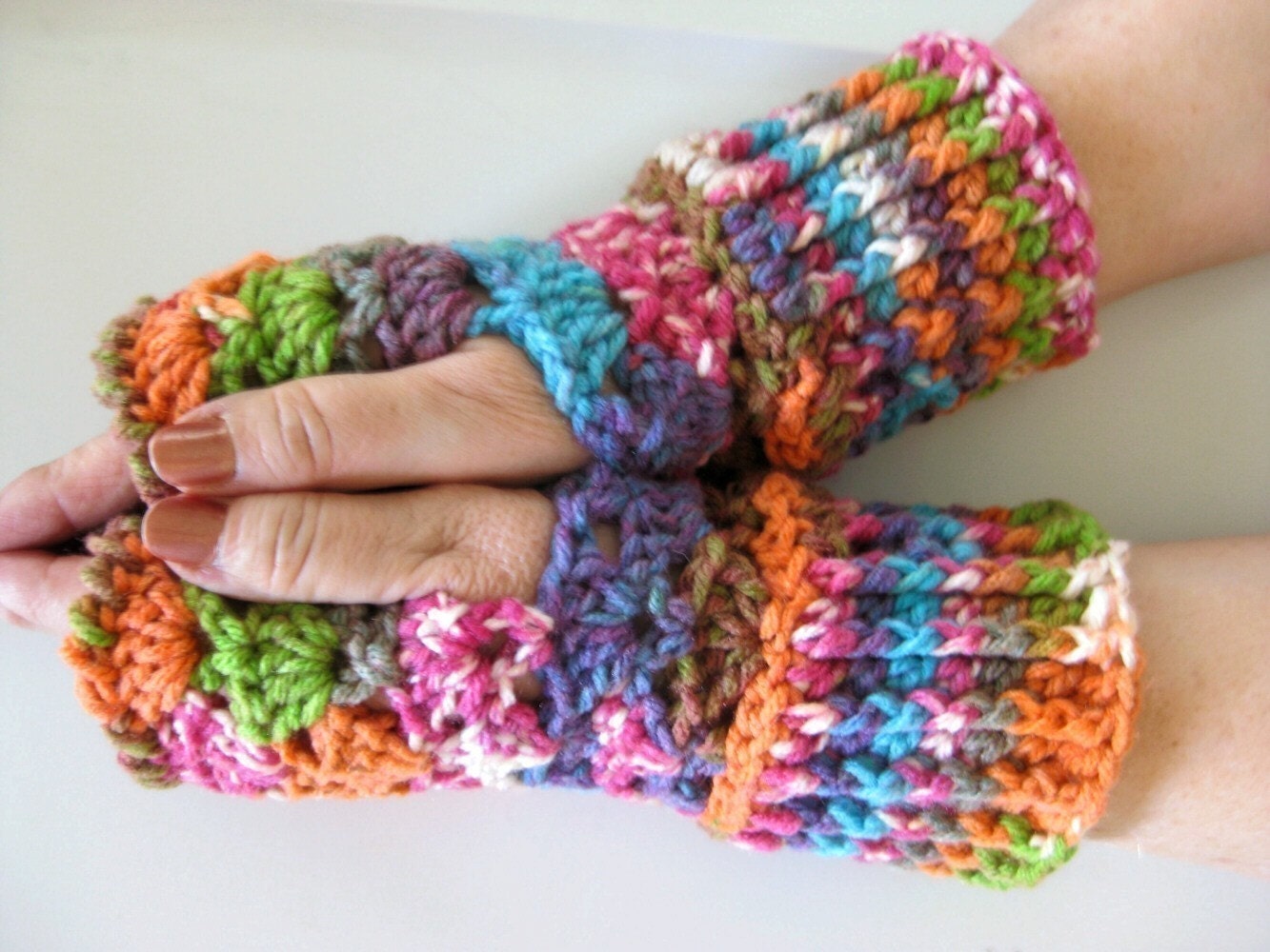 Fingerless Gloves PDF Crochet pattern great for by crochetgal
