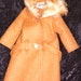 Vintage Barbie It's Cold Outside No. 819 Tan Coat with Belt EXCELLENT CONDITION
