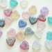 Assorted Color 12 pcs Bling Bling Acrylic Heart Gems/Rhinestones (16mm) AB Colors