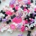 Assorted Color NO Dark Pink 15 pcs Teeny Bow Cabochon (7mm10mm) BW162 (((LAST)))