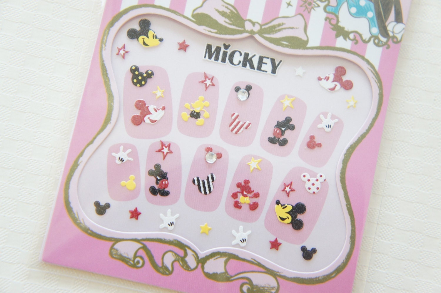 LIMITED Stock Disney Nail Sticker Sheet / Mickey Mouse