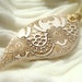 White Lace Textured Pendant