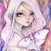 luna whispering - Original ACEO Art Reserved for Lunamod