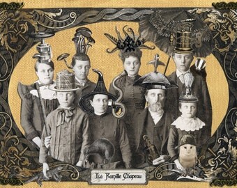 Steampunk Family Portrait - La Famille Chapeau