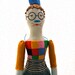 NEW YEAR SALE Cloth art doll, rag doll, linen and felt, embroidered, Jude