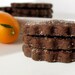 Chocolate Orange Cardamom shortbread cookies