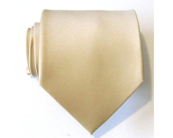 Mens Tie. Vanilla Silk Necktie