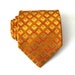 Necktie for Men, Gold Koi Silk Tie
