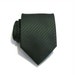 Mens Necktie Dark Forest Green Striped Silk Tie