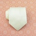 Mens Tie - Pale Yellow Striped Silk Necktie