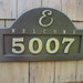 Monogram Address Plaque House Numbers Customized