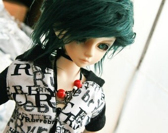 Akasarushi Forest GREEN Color Fur Wig Made for abjd doll size SD MSD tiny yosd and puki