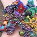 Beaded Cuff Freeform Peyote Bracelet Multicolor