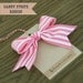 Wide Pink Candy Stripe Ribbon 3 yards