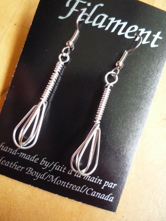 Items similar to Wire Whisk Earrings on Etsy