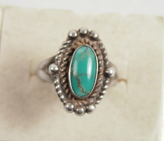 Vintage 60s Bell Trading Post Turquoise Sterling by jenniesjunque