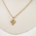 Gold 10K Pendant 40s 50s Necklace Vintage Jewelry