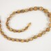 Carved Rose Bone Bead 30s 40s Necklace Vintage Jewelry