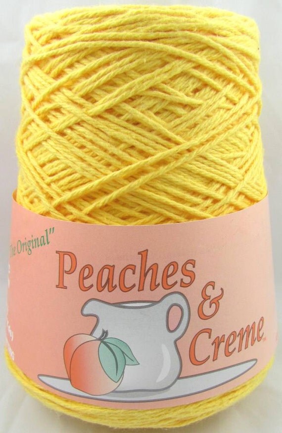 Peaches & Creme Yarn YELLOW 14 oz. Cone Original