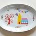 Little village church large serving platter