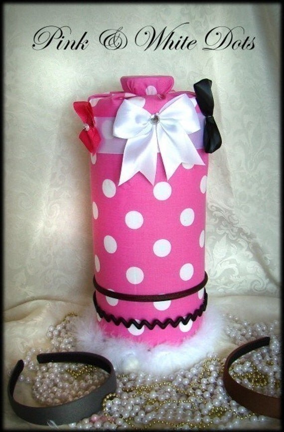 Hair Accessory HOlder Jewelry headband organizer Pink with