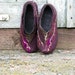 Great Grandmother Gift, women house shoes, felted slippers