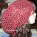 Long Open Stitch Slouchy Beanie Dread Tam