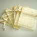 50 - 3 x 4 Champagne Organza Bags - Great for wedding favors, sachets, jewelry, etc.