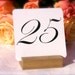 Gold Wood Table Number Holders- Set of 10