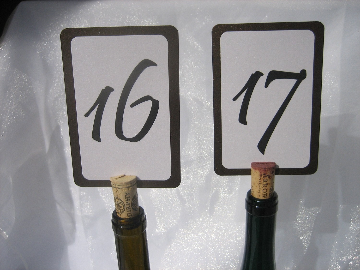 Vintage Wine Cork Table Number HoldersSet of 20 Reserved for