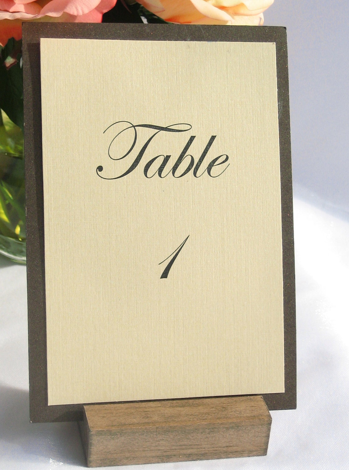 Rustic Wedding Wood Table Number Holders Set of 10