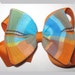 CLEARANCE M2MG Tropical Bloom Gymboree Fabric and Grosgrain Ribbon Hair Bow 60% OFF
