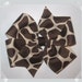 Med. Pinwheel Style GIRAFFE Print Grosgrain Hair Bow