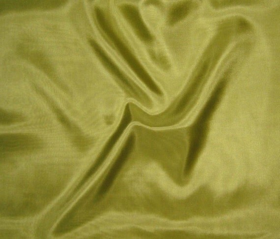 CHARTREUSE GREEN China Silk HABOTAI Fabric 1/2 Yard
