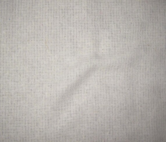 Woven SQUARES Raw Silk Noil Fabric - 1 Yard