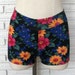 Dance Shorts, 80s Floral Cotton Lycra, size small