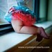 Hummingbird in Turquoise Ruffle Bottom Bloomers