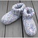 Crochet Slipper Socks Booties Multi Color Size Large