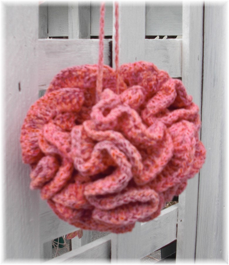 Large Crochet Bath Puff Loofah