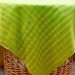 Vintage Mid Century Tablecloth Plaid Rayon Topper Napkins