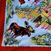 Vintage Alaska Tablecloth Souvenir Map with Napkins