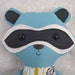Caleb the Raccoon Handmade Friend